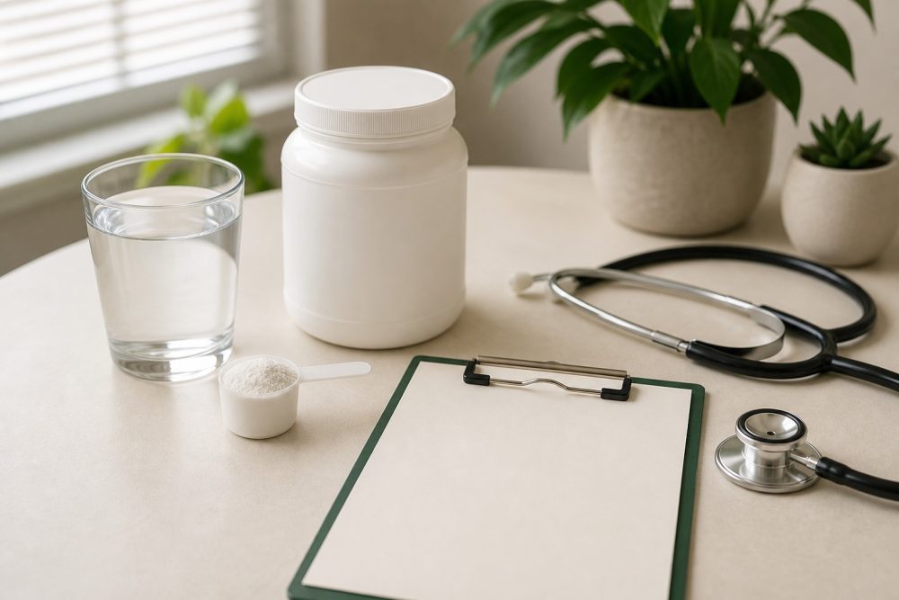 Creatine monohydrate safety should be reviewed with your clinician before kidney blood tests or when medical conditions are present.