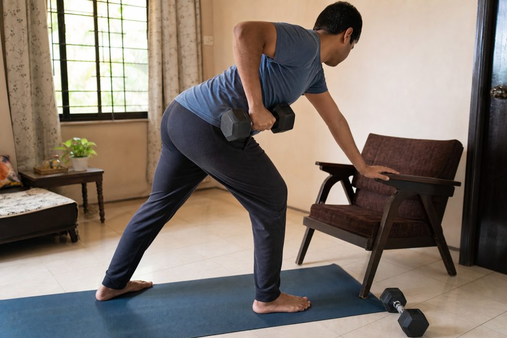 Resistance training two to three times a week is what protects muscle while you lose fat.