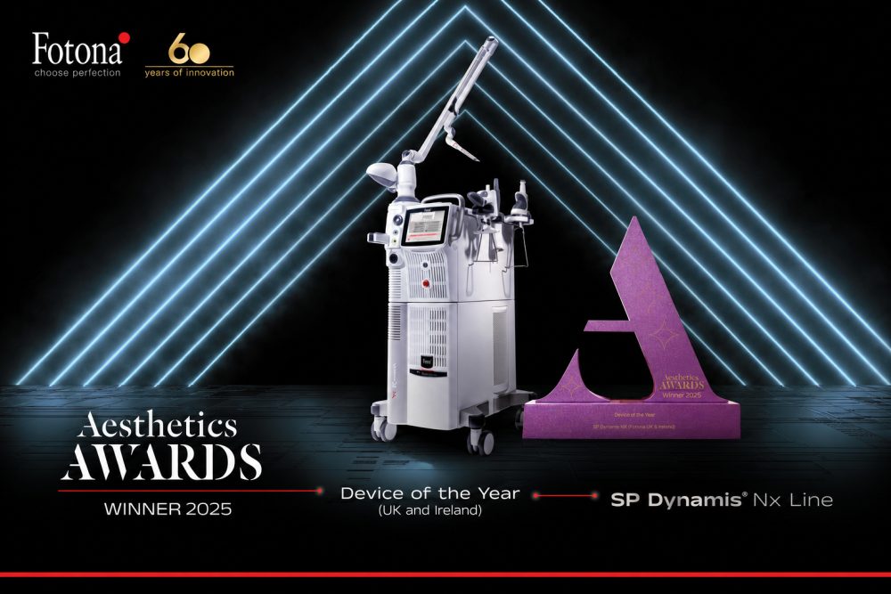 Fotona SP Dynamis NX Line received the Aesthetics Awards 2025 Device of the Year honour in the UK and Ireland.