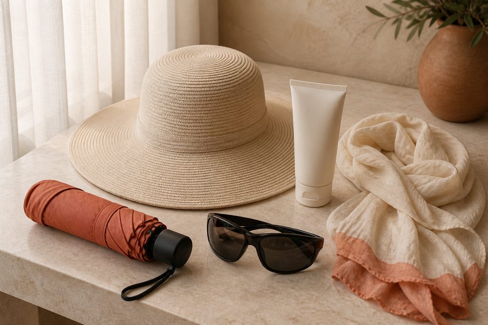 Daily shade, a hat and a dermatologist-advised sunscreen routine remain important before and after melasma laser sessions.
