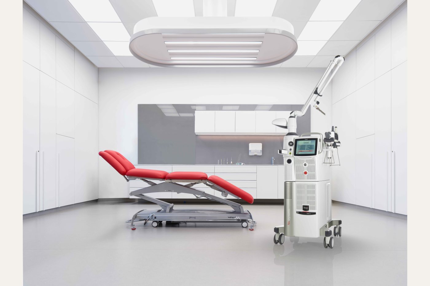 Supplied Fotona SP Dynamis NX Line laser system in a clinical treatment room
