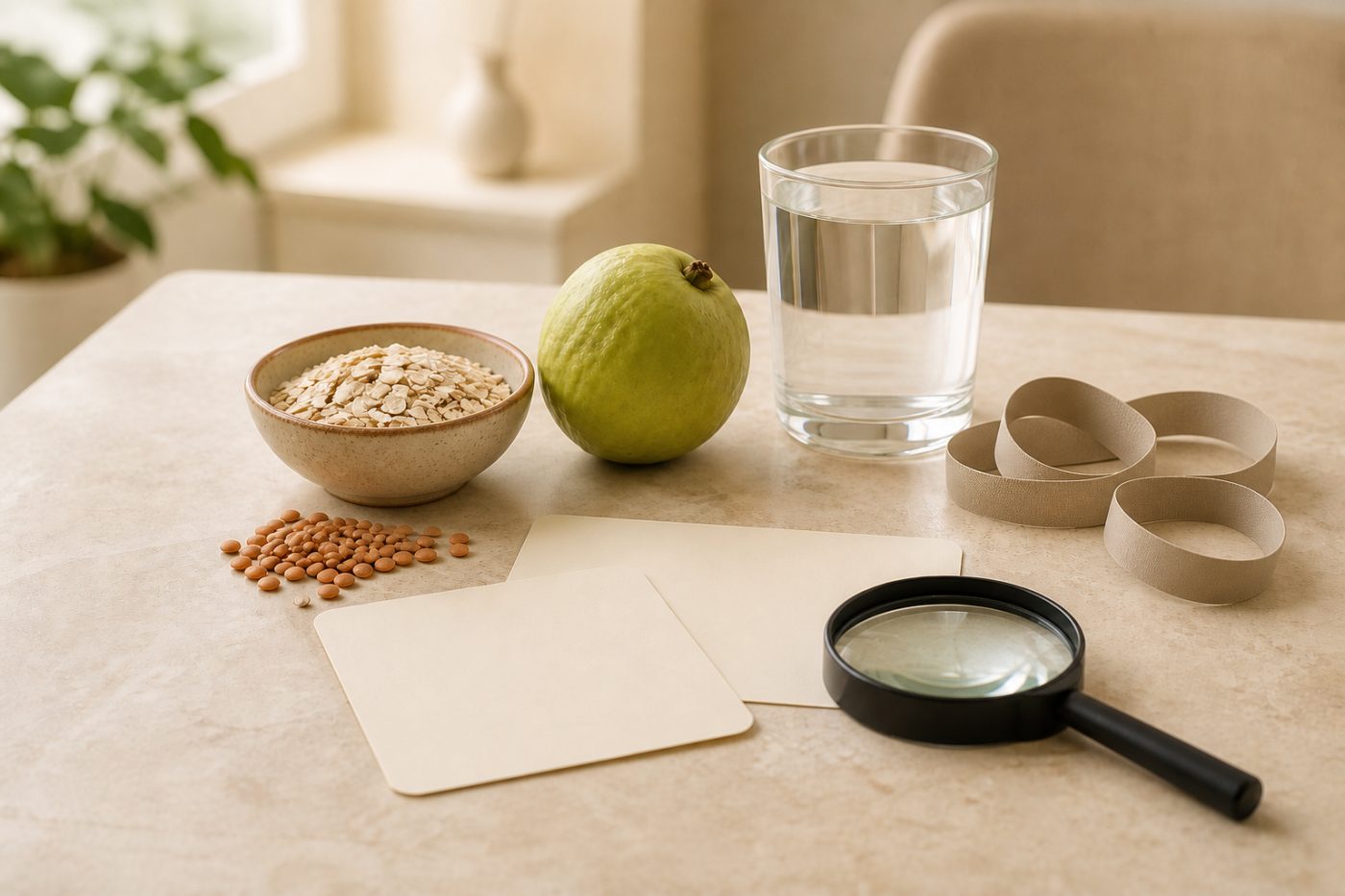 Skin tags and insulin resistance evaluation with food, water and consultation cards